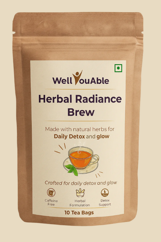 Herbal Radiance Brew- Your Daily Ritual for Gentle Detox & Inner Glow