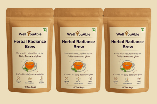 Herbal Radiance Brew (Pack of 3) – Your Daily Ritual for Gentle Detox & Glow
